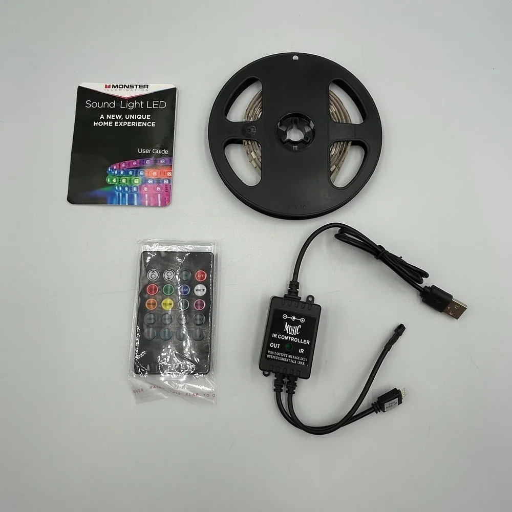 Monster Illumination Sound To Light LED Color Changing‎ Strip Light Sound Sync